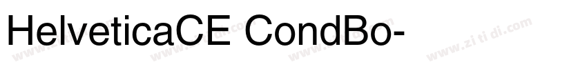 HelveticaCE CondBo字体转换